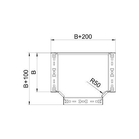 Секция Т-образная 85х100 RTM 810 FT OBO 6041680