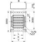 Лоток листовой перфорированный 200х110 L3050 нерж. сталь 1мм MKSM 120 VA4301 OBO 6059194