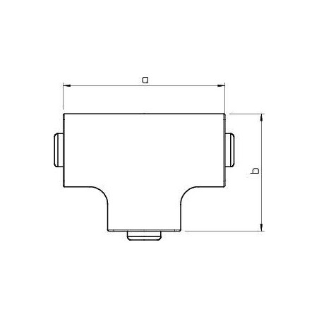 Крышка Т-образной секции кабель-канала WDK HT25040RW 83х63мм бел. OBO 6192491