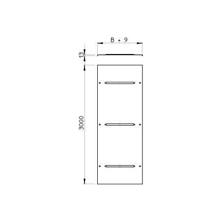 Крышка для лотка осн.300 L3000 сталь 1мм WDRL 1116 30 DD цинк-ламель OBO 6227604