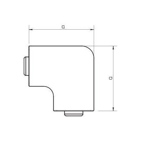 Крышка плоского угла кабельного канала WDKH 60х90мм ABS-пластик WDKH-F60090RW бел. OBO 6175670