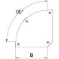 Крышка для угла горизонтального 90град. осн.100 DFBM 90 100 DD OBO 7138540