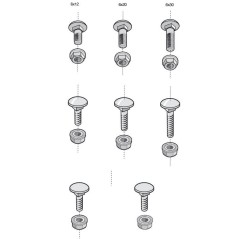 Болт М6 Btrcc 6х20 Ss (уп.100шт)CABLOFIL CM801014