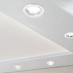 Светильник светодиодный "Downlight" встраиваемый 20Вт 220В размер 180х95 (d120мм) IP23 бел. Lamper 6