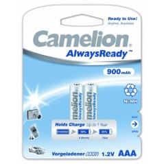 Аккумулятор AAA/LR03 NI-MN Always Ready 900мА.ч BL-2 металлик (блист.2шт) Camelion 9165