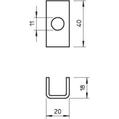 Распорка DS 4 FT гор. цинк OBO 6416586