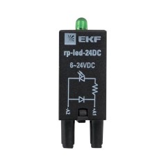 Модуль светодиодный 24 VDC для промежуточных реле RP AVERES EKF rp-led-24DC