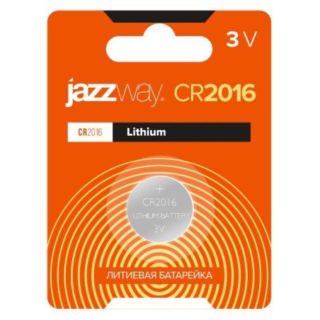 Элемент питания литиевый CR2016 3В BL-1 (блист.1шт) JazzWay 2852830