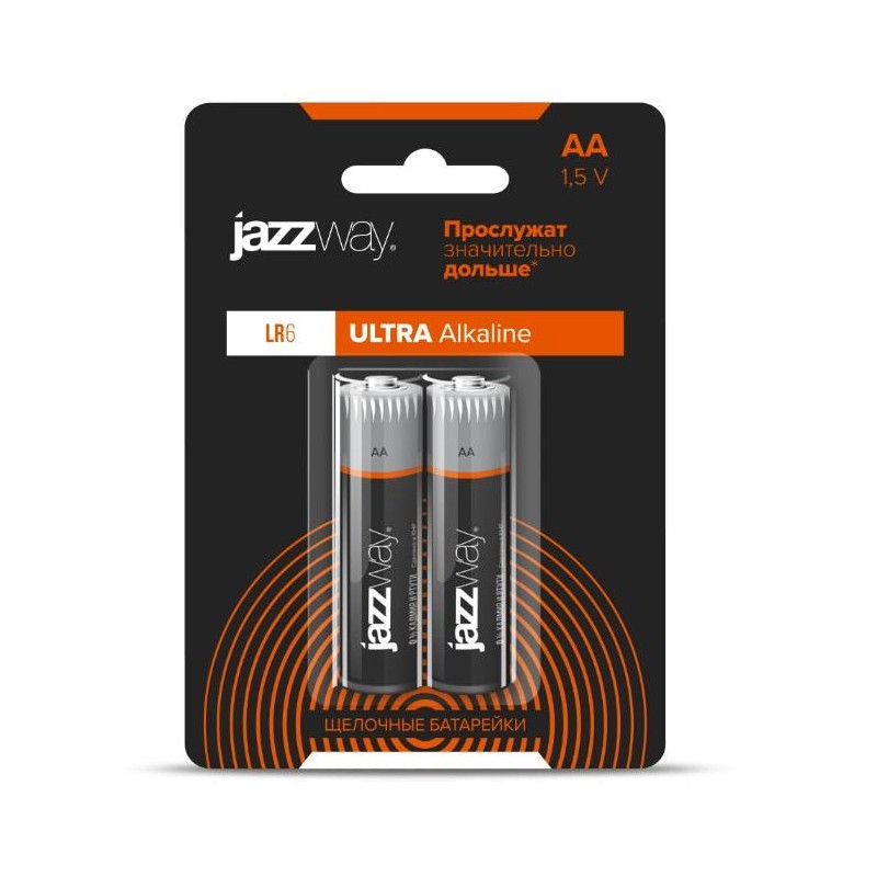 Элемент питания алкалиновый AA/LR6 1.5В Ultra Alkaline BL-2 (блист.2шт) JazzWay 5010703