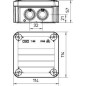 Коробка распределительная 114х114х57мм T60 RW OBO 2007525