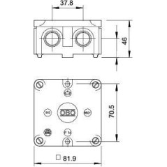 Коробка распределительная 82х82х46мм B9 B M OBO 2001632