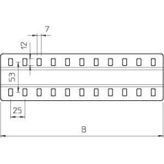 Комплект планка соед. для лотков H585мм SSLB 600 DD OBO 7070334