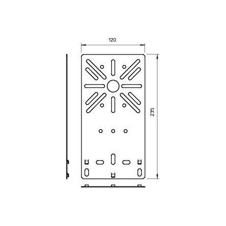 Пластина монтажная 235х120 MP FL FS OBO 7084757