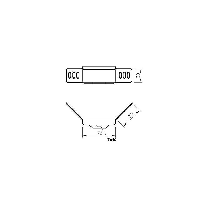 Комплект соединительный для лотка H35 WKV 35 FS (болт+гайка) OBO 6043038