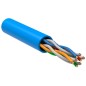 Кабель витая пара U/UTP кат.5E 4х2х24AWG solid PVC син. (305м) (м) ITK LC1-C5E04-113