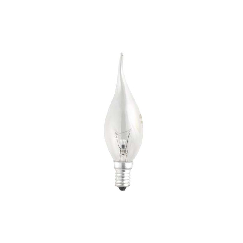 Лампа накаливания CT35 40W E14 clear "Свеча на ветру" JazzWay 3321451