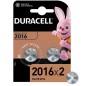 Элемент питания литиевый CR2016 BP-2 (блист.2шт) Duracell Б0037271