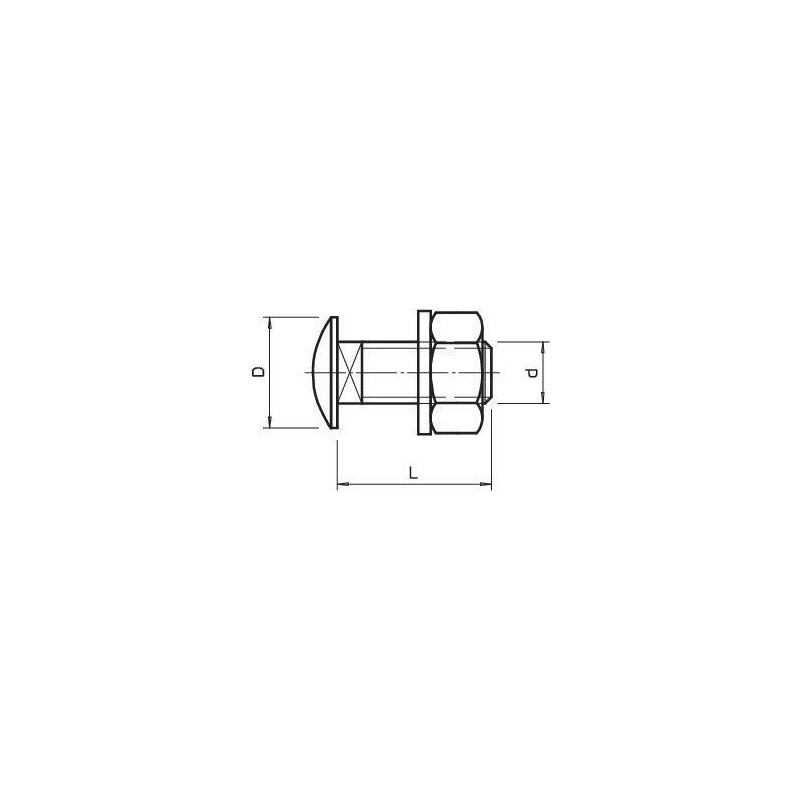 Комплект креп. M10х25 FRS 10х25 F (болт плос/гол.+гайка+шайба) OBO 6407528