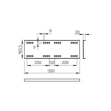 Комплект соединительный для лотка H160 гор. цинк WRVL 160 FT OBO 6227716