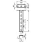 Стойка потолочная US 3 400мм гор. цинк US 3 K 40 FT OBO 6342355