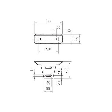 Кронштейн потолочный регулир. гор. оцинк. KU 5 V FT OBO 6348920