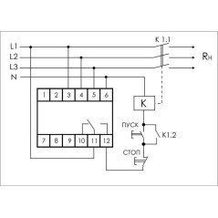 Реле напряжения CP-730 (DIN-рейка 3х400/230 + N 8А IP20) F@F EA04.009.004