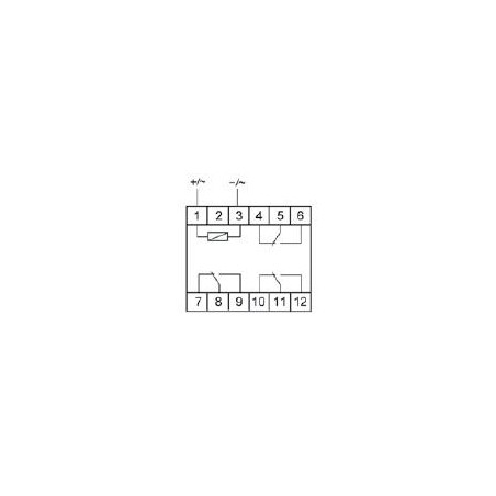 Реле промежуточное PK-3P 48 48В AC/DC 3х8А 3NO/NC IP20 1 модуль монтаж на DIN-рейке F@F EA06.001.022