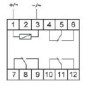 Реле промежуточное PK-3P 48 48В AC/DC 3х8А 3NO/NC IP20 1 модуль монтаж на DIN-рейке F@F EA06.001.022