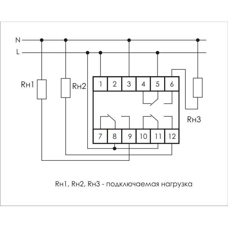 Реле многофункциональное PCU-530 (1 модуль, монтаж на DIN-рейке 100-264В AC/DC 3х8А 3NO/NC IP20) F@F