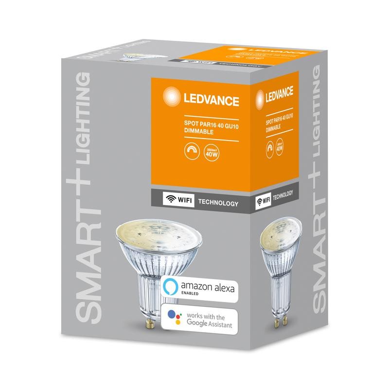 Лампа светодиодная SMART+ WiFi SPOT GU10 Dimmable 40 45град. 5Вт/2700К GU10 LEDVANCE 4058075485655