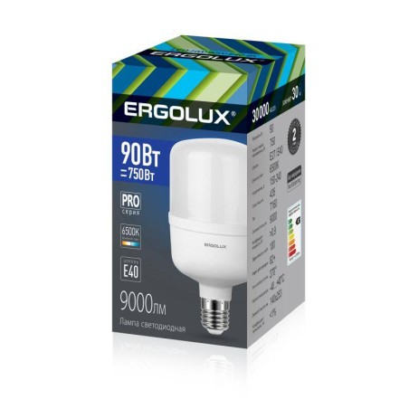 Лампа светодиодная LED-HW-90W-E40-6K PRO 90Вт E40 6500К 150-260В Ergolux 14332