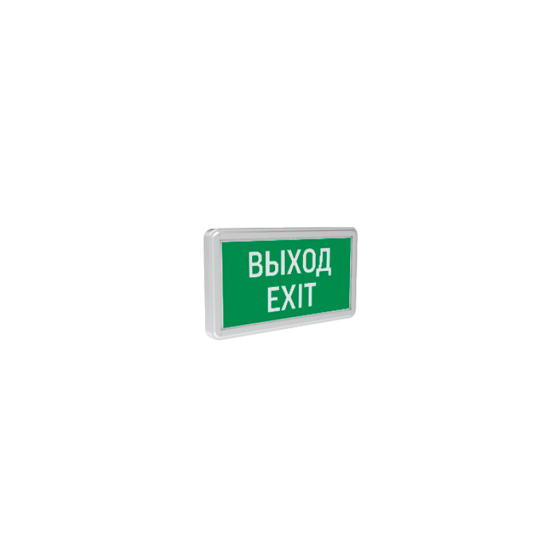 Светильник Evade Basic "ВЫХОД-EXIT" 3Вт IP20 2ч аварийный односторонний VARTON V1-R0-70354-02A02-200