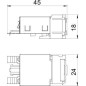 Разъем RJ45 кат.5E экранир. Snap-In ASM-C5 GS OBO 6117343