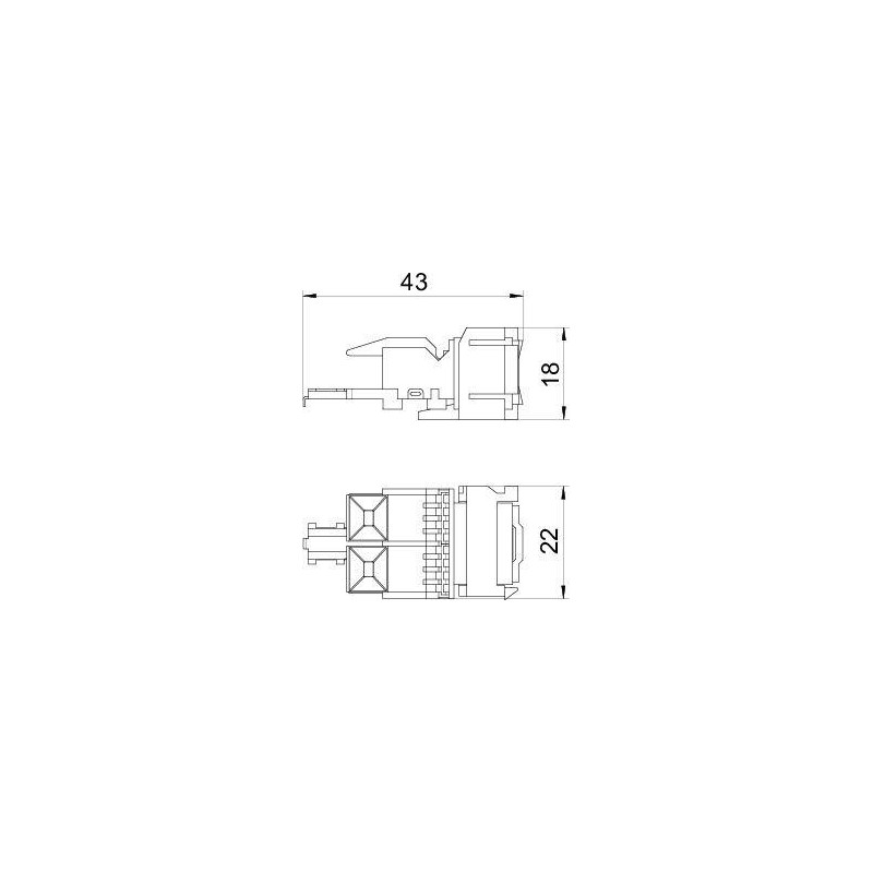 Модуль Snap-In RJ45 кат.5E ASM-C5 S OBO 6117347