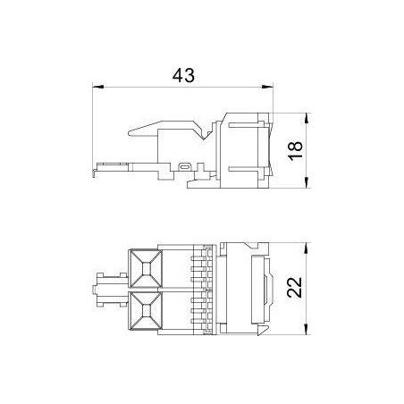 Модуль Snap-In RJ45 кат.5E ASM-C5 S OBO 6117347