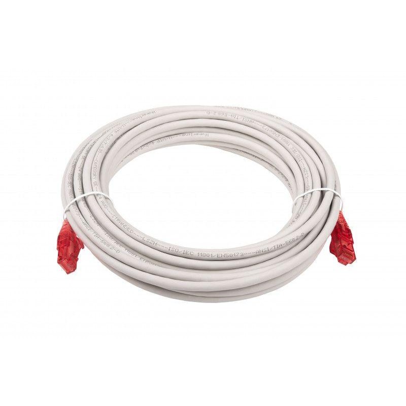 Патч-корд кат.5E U/UTP LSZH PC-LPM-UTP-RJ45-RJ45-C5e-10M-LSZH-GY 10м сер. Hyperline 42306