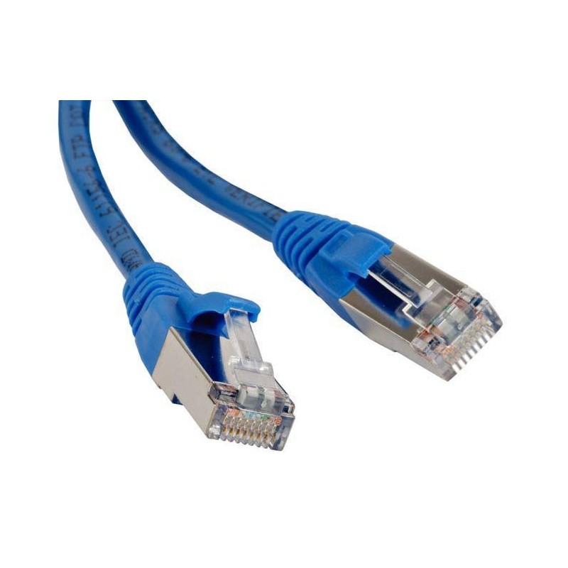 Патч-корд PC-LPM-STP-RJ45-RJ45-C5e-1.5M-LSZH-BL FTP экран. кат 5e 1.5м син. Hyperline 230091