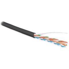 Кабель витая пара неэкранир. U/UTP кат.5E 4 пары 24 AWG ож solid внешн. LSZH нг(С)-HF UUTP4-C5E-S24-