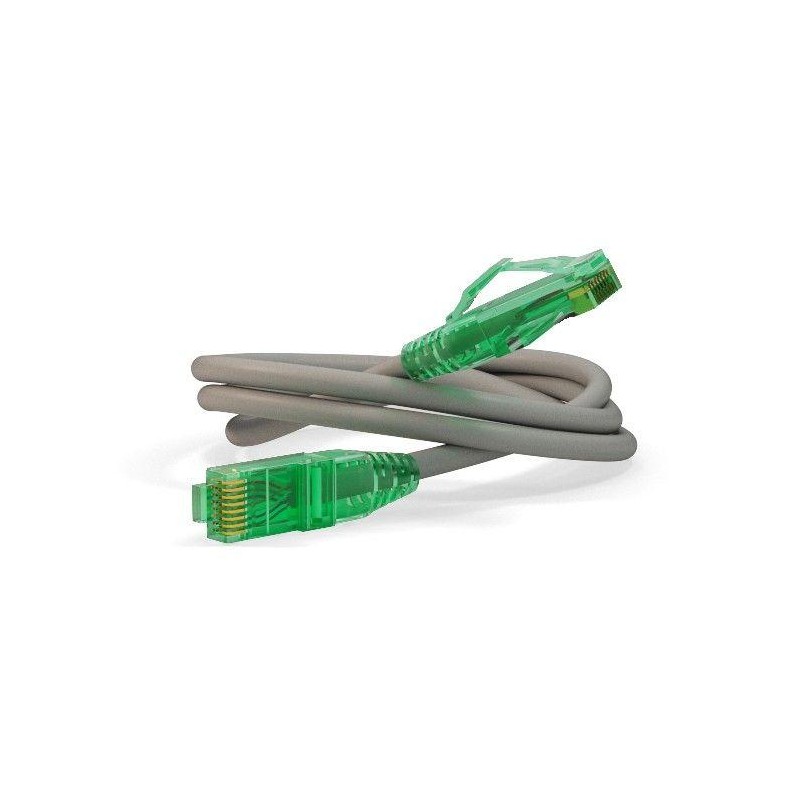 Патч-корд PC-LPM-UTP-RJ45-RJ45-C6a-1M-LSZH-GY UTP кат.6а 5G LSZH 1м сер. Hyperline 222250