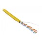 Кабель витая пара U/UTP кат.5E 4 пары 24 AWG ож solid LSZH нг(С)-HF UUTP4-C5E-S24-IN-LSZH-YL-100 жел