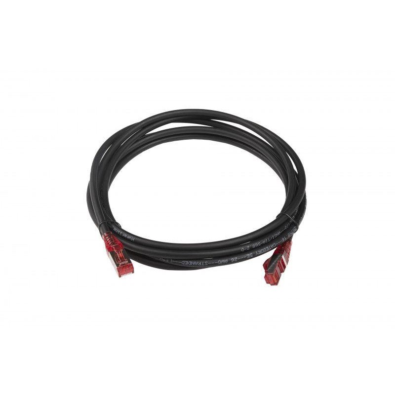 Патч-корд кат.5E F/UTP экранир. LSZH PC-LPM-STP-RJ45-RJ45-C5e-3M-LSZH-BK 3м черн. Hyperline 30963