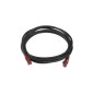 Патч-корд кат.5E F/UTP экранир. LSZH PC-LPM-STP-RJ45-RJ45-C5e-3M-LSZH-BK 3м черн. Hyperline 30963