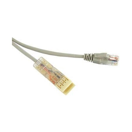 Патч-корд PC-110-RJ45-2P-CX-2M-LSZH-GY 110 тип-RJ45 2 пары Ethernet LSZH 2м сер. Hyperline 229898