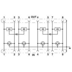 Устройство защиты от перенапряжений DT-LAN-CAT.6+ Phoenix Contact 2881007