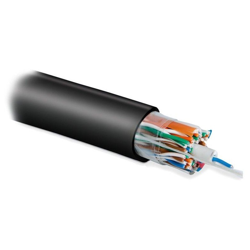 Кабель витая пара U/UTP кат.5 25 пар (4 пары (24 AWG)х6 + 1пара (24 AWG)) ож solid внешн. PE UUTP25W