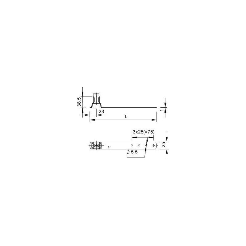 Держатель проволоки для черепичной кровли 157 F-CU 280 OBO 5216206