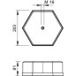 Опора стержневая 101 ST M16 с внутр. резьбой 6.9кг OBO 5402891