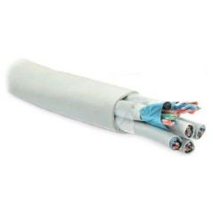 Кабель витая пара FUTP16W-C5-S24-IN-LSZH-GY F/UTP кат.5 16 пар (4 пары (24 AWG)х4) ож (solid) кажд.