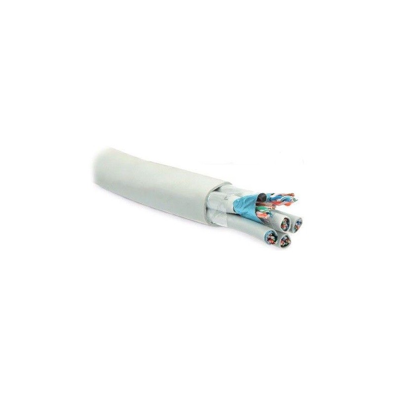 Кабель витая пара FUTP16W-C5-S24-IN-LSZH-GY F/UTP кат.5 16 пар (4 пары (24 AWG)х4) ож (solid) кажд.