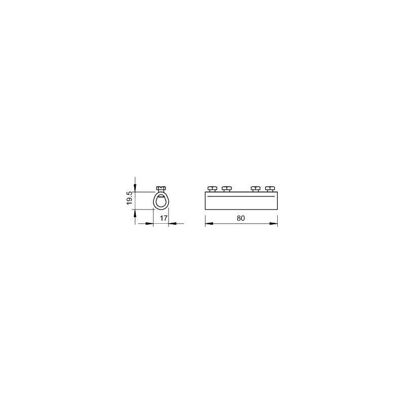 Соединитель продольный Rd8-10 237 N CU OBO 5328284